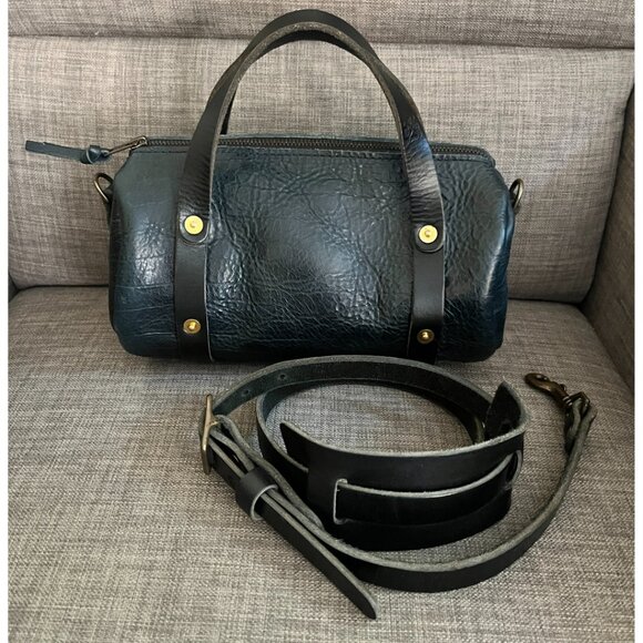 Go Forth Goods Handbags - Go Forth Goods small Jane INDIGO Bison